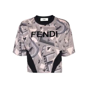 FENDI T-Shirts Women's Brown
