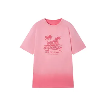 EICHITOO T-Shirt Women's Rose Red Gradient