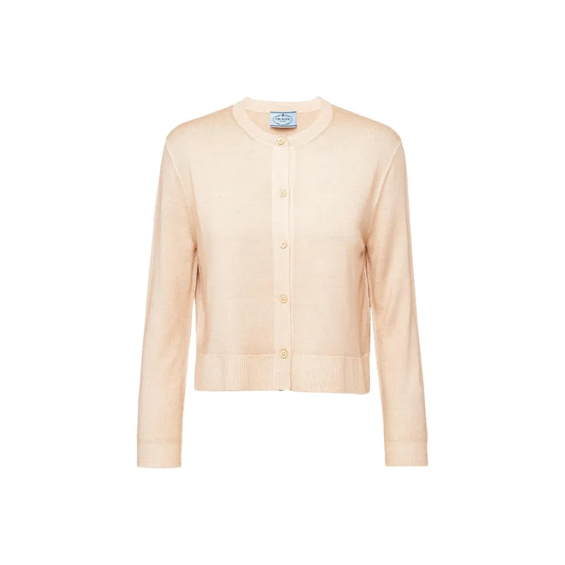 PRADA Cashmere Sweaters Women's Beige-0