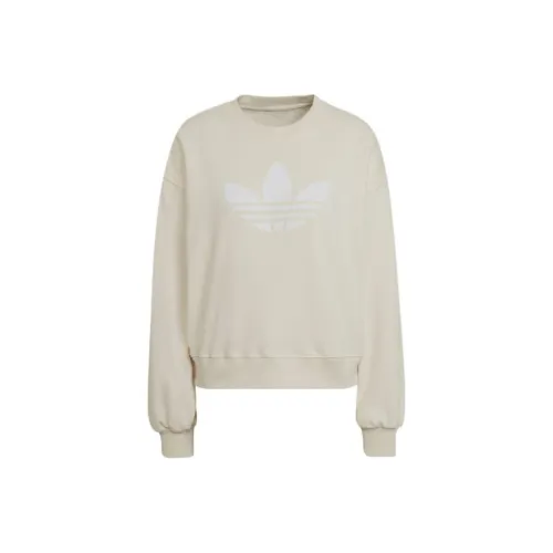 Adidas Originals CREW SWEATSHIRT Sweatshirt Women's Yellow White