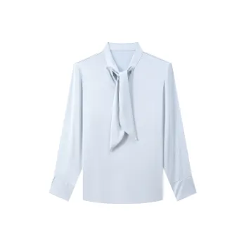 Romon Shirt Women's Light Gray Blue