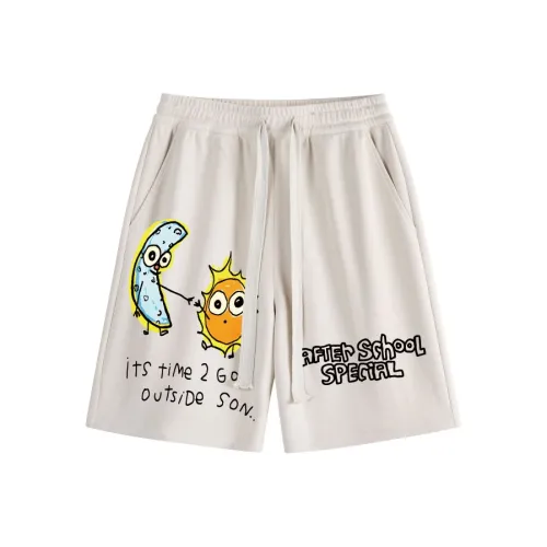 AFTER SCHOOL SPECIAL Casual Shorts Unisex Apricot