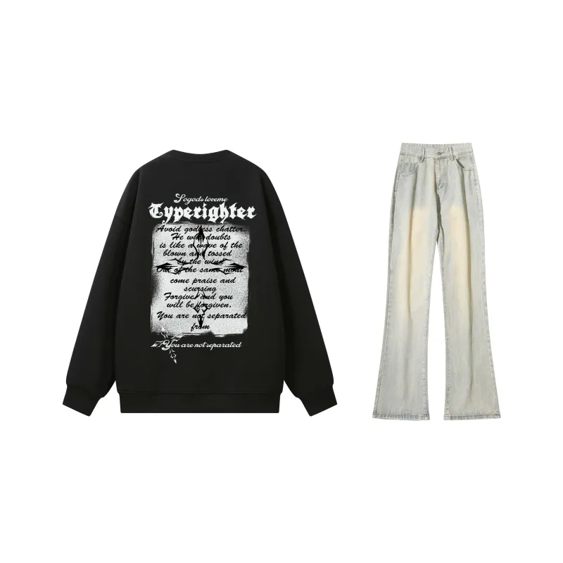 TYPERIGHTER Sweatshirt Set Unisex-5