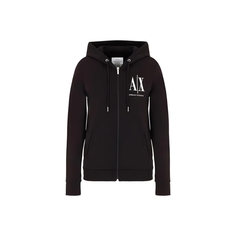 ARMANI EXCHANGE Logo print Zip up Hoodie-0
