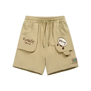Guuka Casual Shorts Unisex Khaki