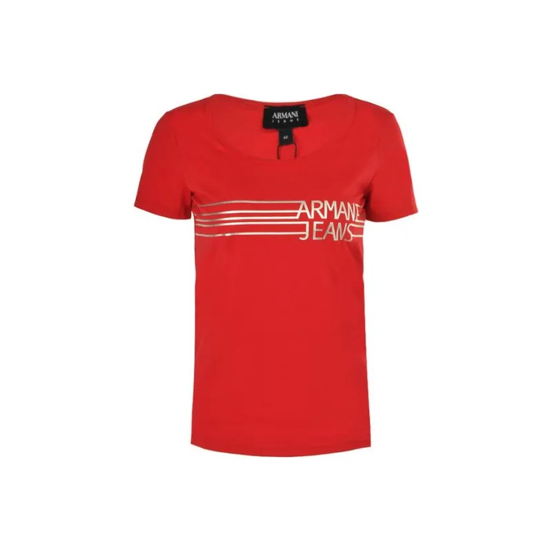 ARMANI JEANS T Shirts Women's Red-0