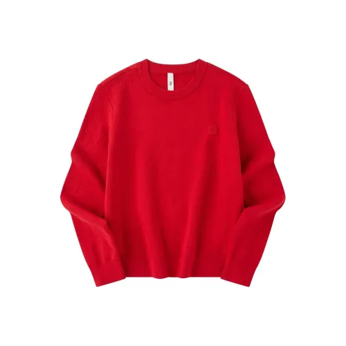 QIAODAN Sweater Women's Koi Fish Red