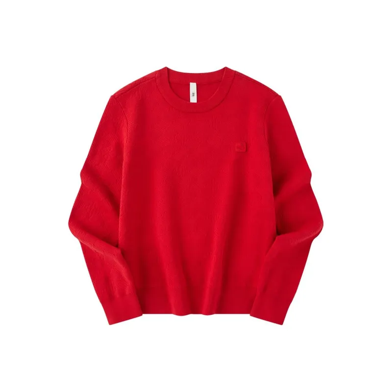 QIAODAN Sweater Women's Koi Fish Red-0