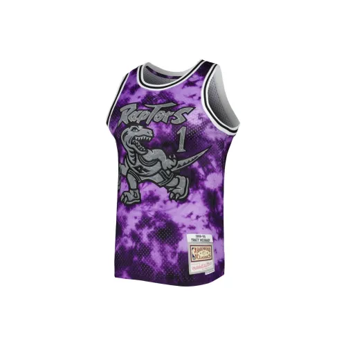 NBA x Mitchell & Ness Toronto Raptors Tracy McGrady Basketball Jerseys 1998/99 Galaxy Fan Edition Men's Purple