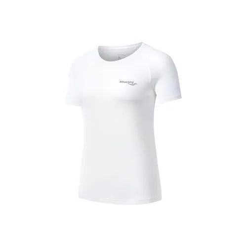 Saucony T Shirt Women's Pearl White