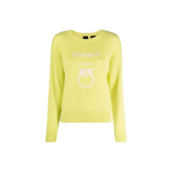 PINKO SS22 Sweater Women's Yellow