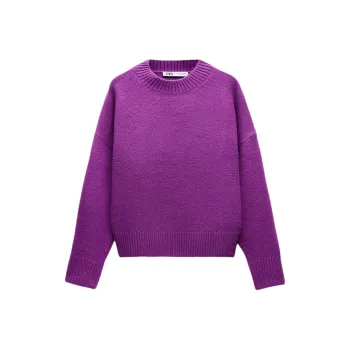 ZARA Sweater Women's Red Purple