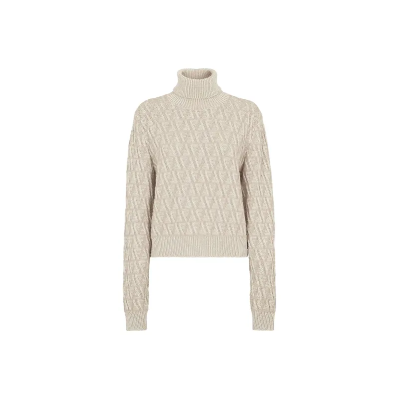 FENDI Ff Motif Turtleneck Knit Jumper-0