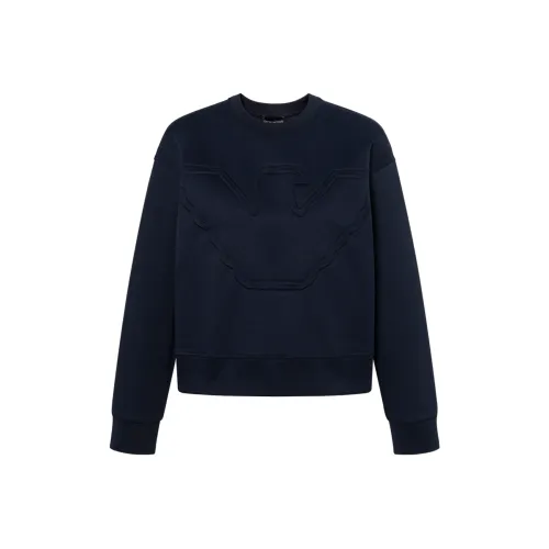 EMPORIO ARMANI Sweatshirts Women's Navy Blue