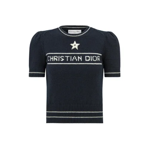 DIOR SS22 Cashmere Sweater Women's Blue