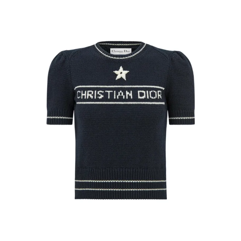 DIOR SS22 Cashmere Sweater Women's Blue-0