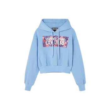 VERSACE JEANS COUTURE Logo print Cotton Hoodie