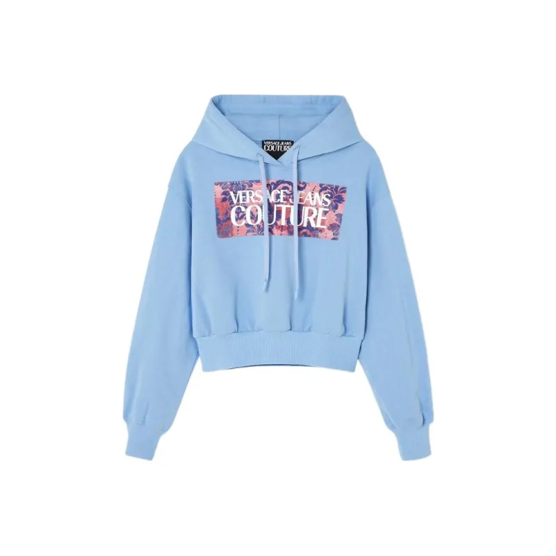 VERSACE JEANS COUTURE Logo print Cotton Hoodie-0