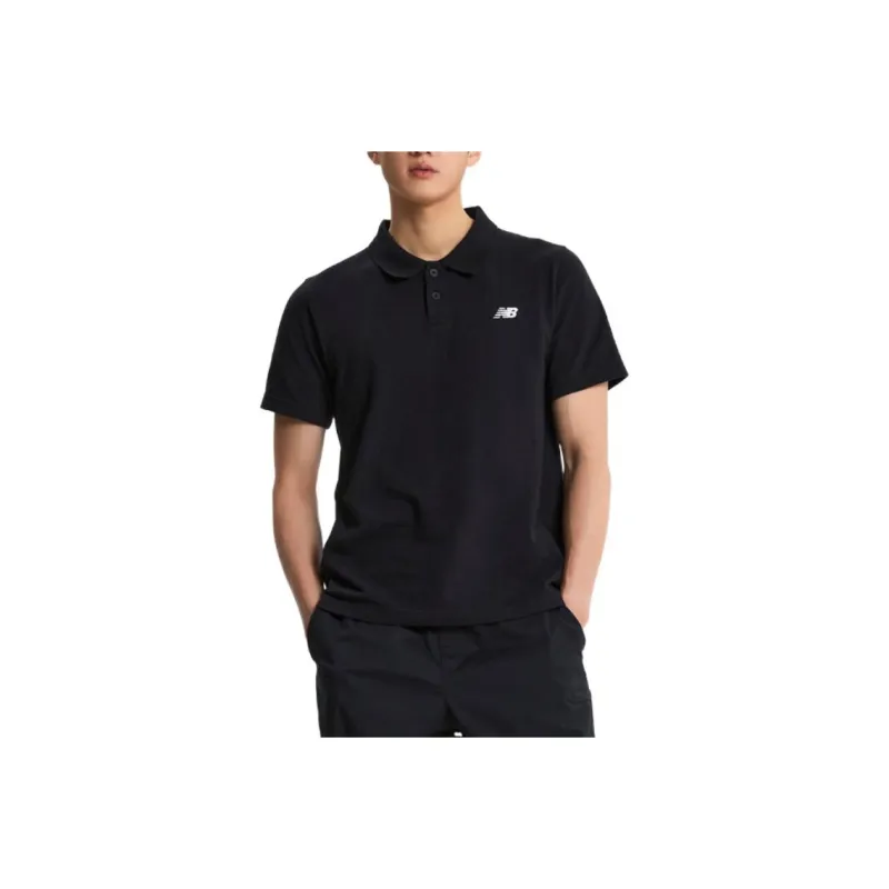 New Balance Polo Shirt Men's Black-0