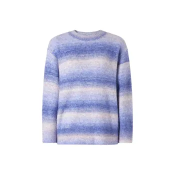 JZ. ANNAKRO Sweaters Women's Striped Violet Blue