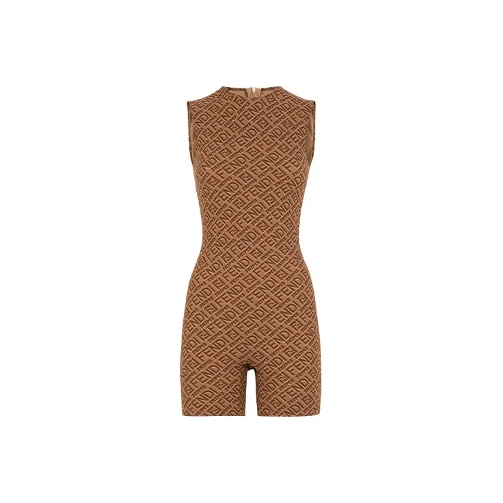 FENDI X Skims Collaboration Bodysuits Women's Brown-0
