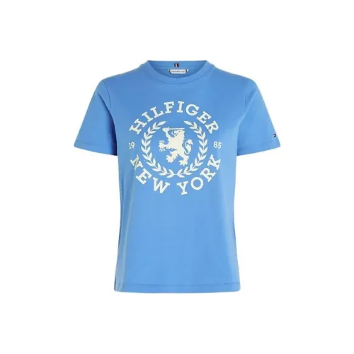 Tommy Hilfiger CREW NECK CREST EMBROIDERY T-SHIRT T-Shirt Women's Blue