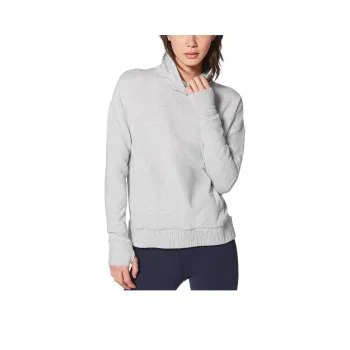 Lululemon Stress Less Sweatshirt Women's Light Gray