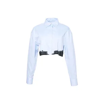 Fleur Du Mal Poplin Cropped Shirt