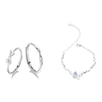 COPI Glass Cat Eye Rings Unisex