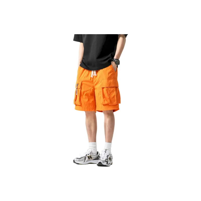 MIIRACER Casual Shorts Unisex Dark Red-3