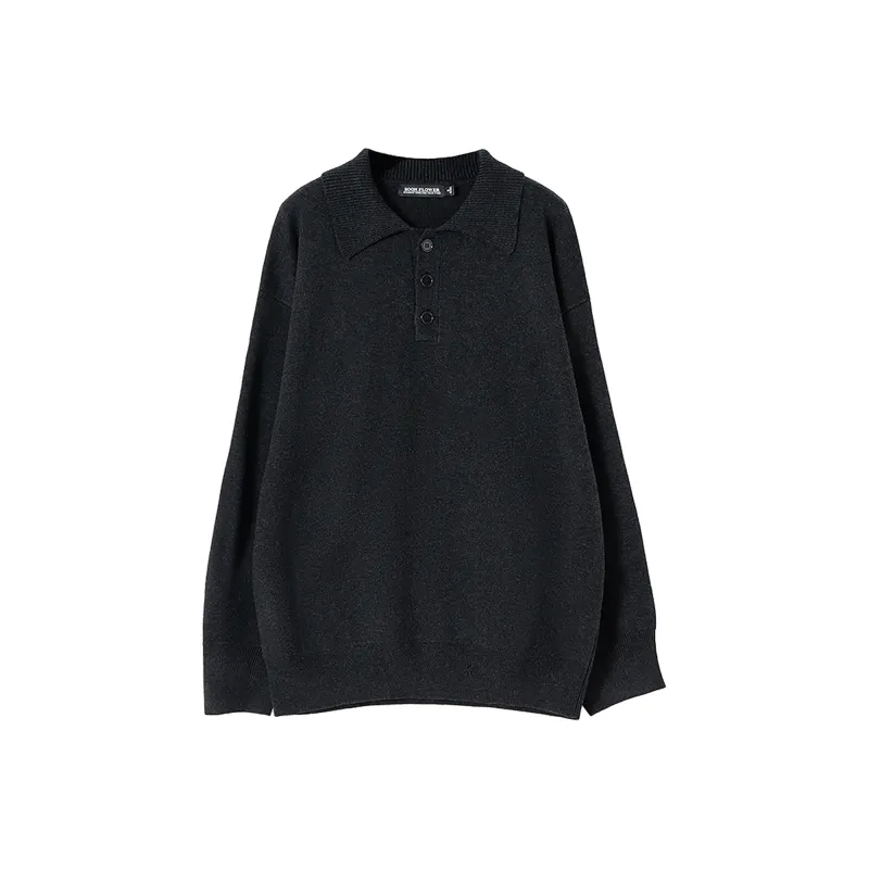 SOON FLOWER Sweater Unisex Dark Gray-0