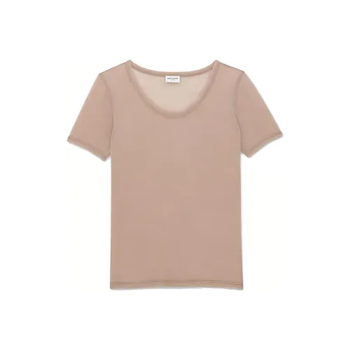 SAINT LAURENT T-Shirts Women's Pink