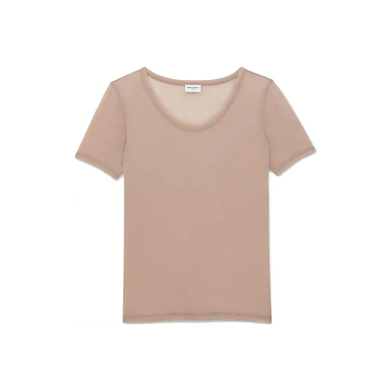 SAINT LAURENT T Shirts Women's Pink-0