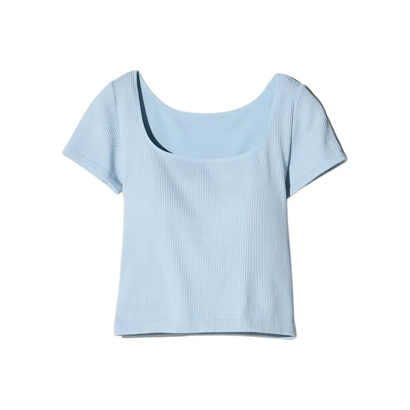 UNIQLO T Shirt Women's Aqua Blue-0