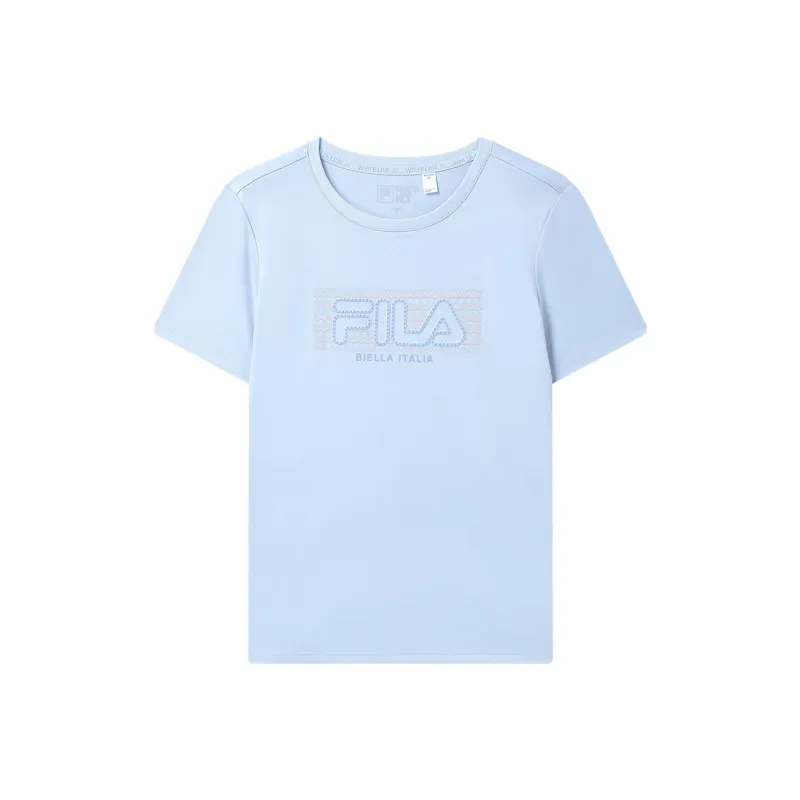 FILA T Shirts Women's Light Cerulean-0