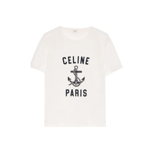 CELINE T Shirts Women's White