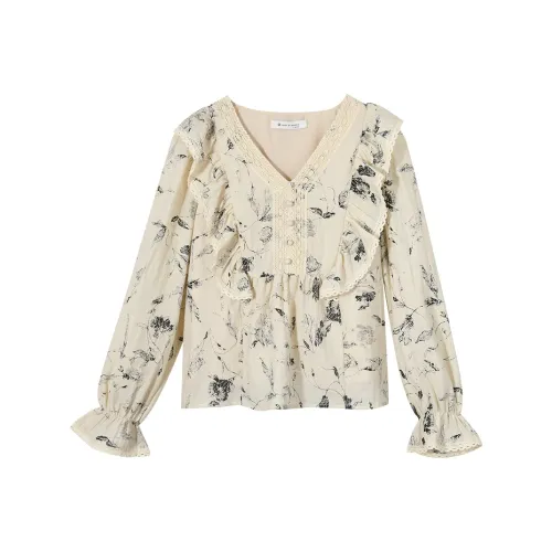 MISHOW Shirt Women's Gray Apricot