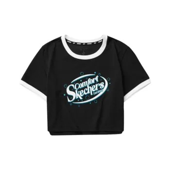 Skechers Regular T Shirt Women's Carbon Black