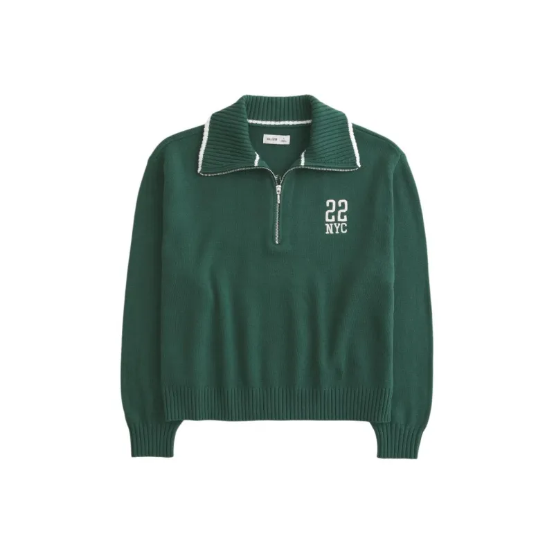 Hollister Sweater Women's Green-0