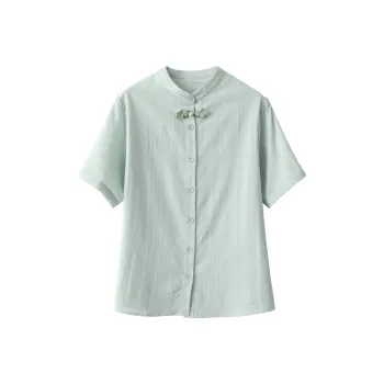 Huagaa Shirt Women's Lake Green