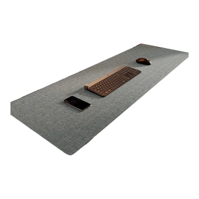Spinning Autumn Pie Desk Computer Cotton Linen Blend Texture Leather Tablecloth With Mouse Pad For Office Use-8