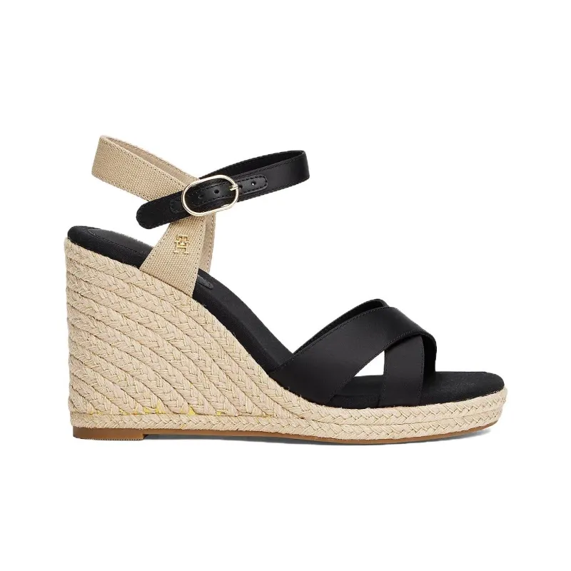 Tommy Hilfiger One Strap Sandals 10.2cm Women's Black-1