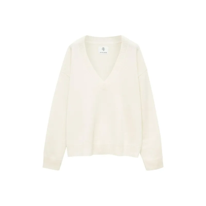 Anine Bing Lee V neck Cashmere Jumper-0