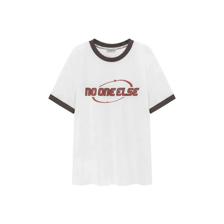 NO ONE ELSE Drop Shoulder Sleeve T Shirt Unisex-0