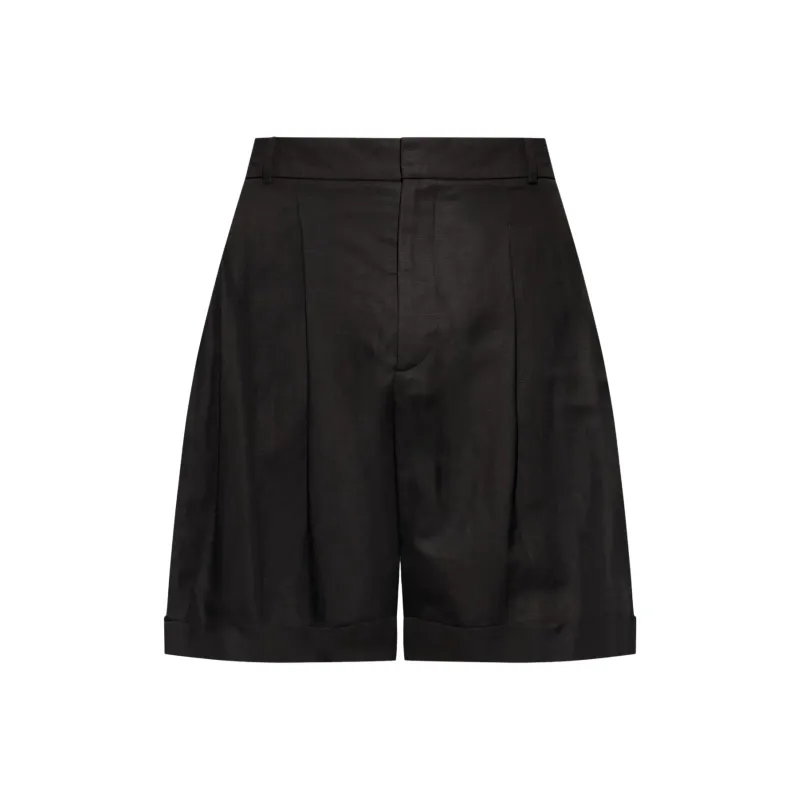 BALMAIN Pleated Tailored Shorts-0