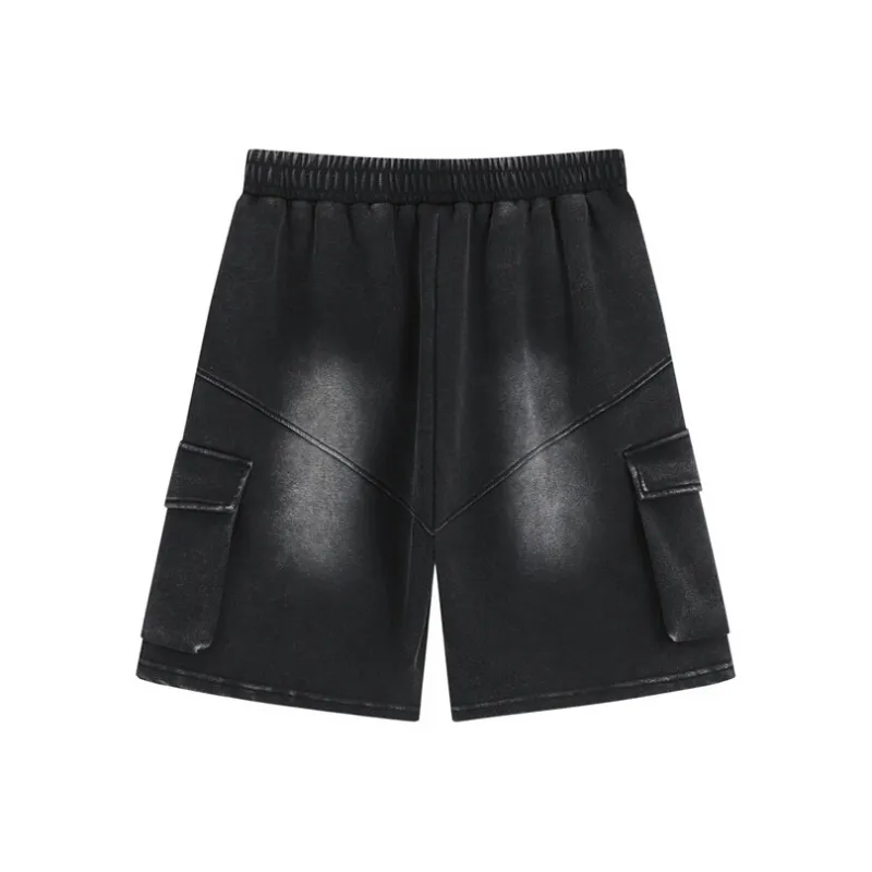 MXDT Denim Shorts Unisex Black-1