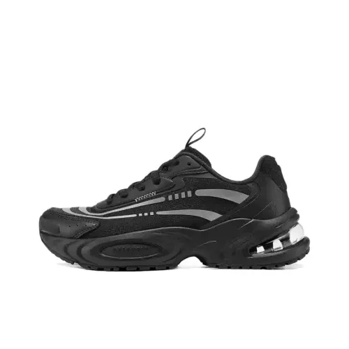 Skechers Street Anti Slip Wear Resistant Low Top Chunky Sneakers Women's Black