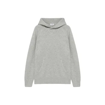ARITZIA Tna Britton Merino Wool Hoodie Sweater Women's Heather Chrome Gray