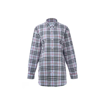 Burberry Button down Collar Vintage Check Shirt Blue