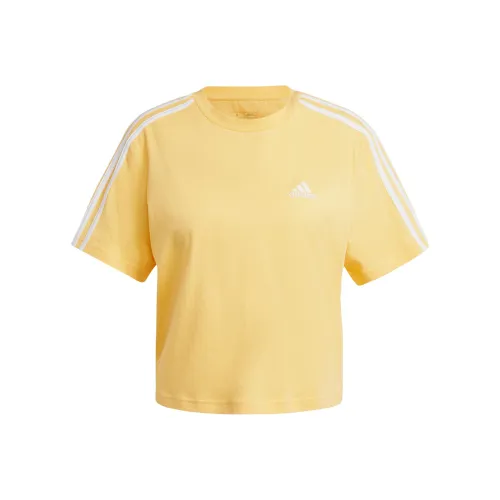 Adidas Essential Drop Shoulder Sleeve T Shirt Women's Light Yellow